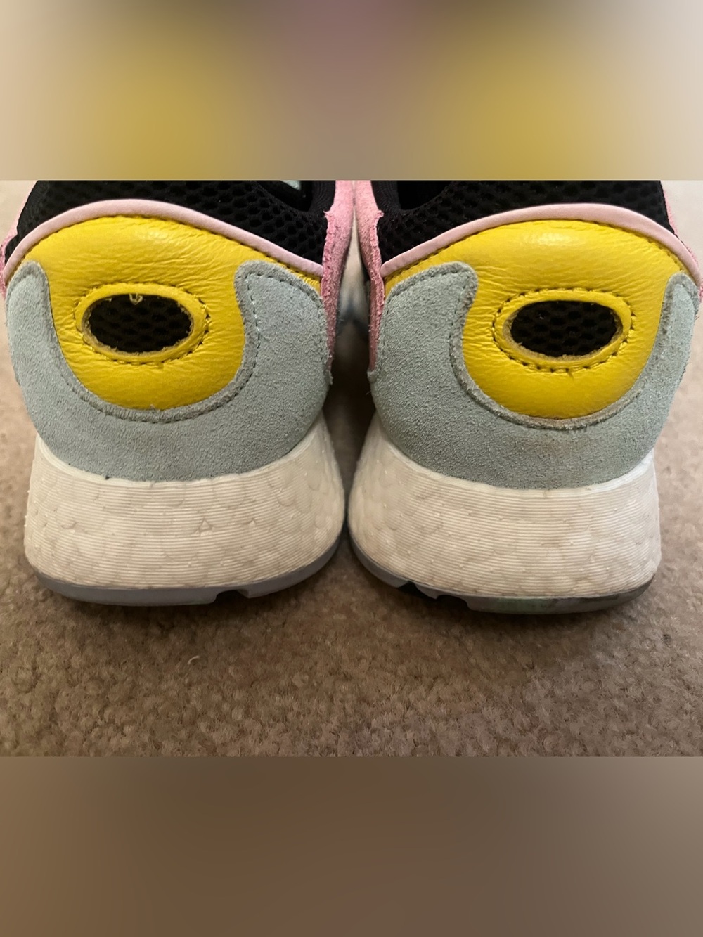 Adidas ZX 2K Boost Sneakers Women’s Size 7 Pink Mint Yellow Multicolor EF7643 - Picture 4 of 6